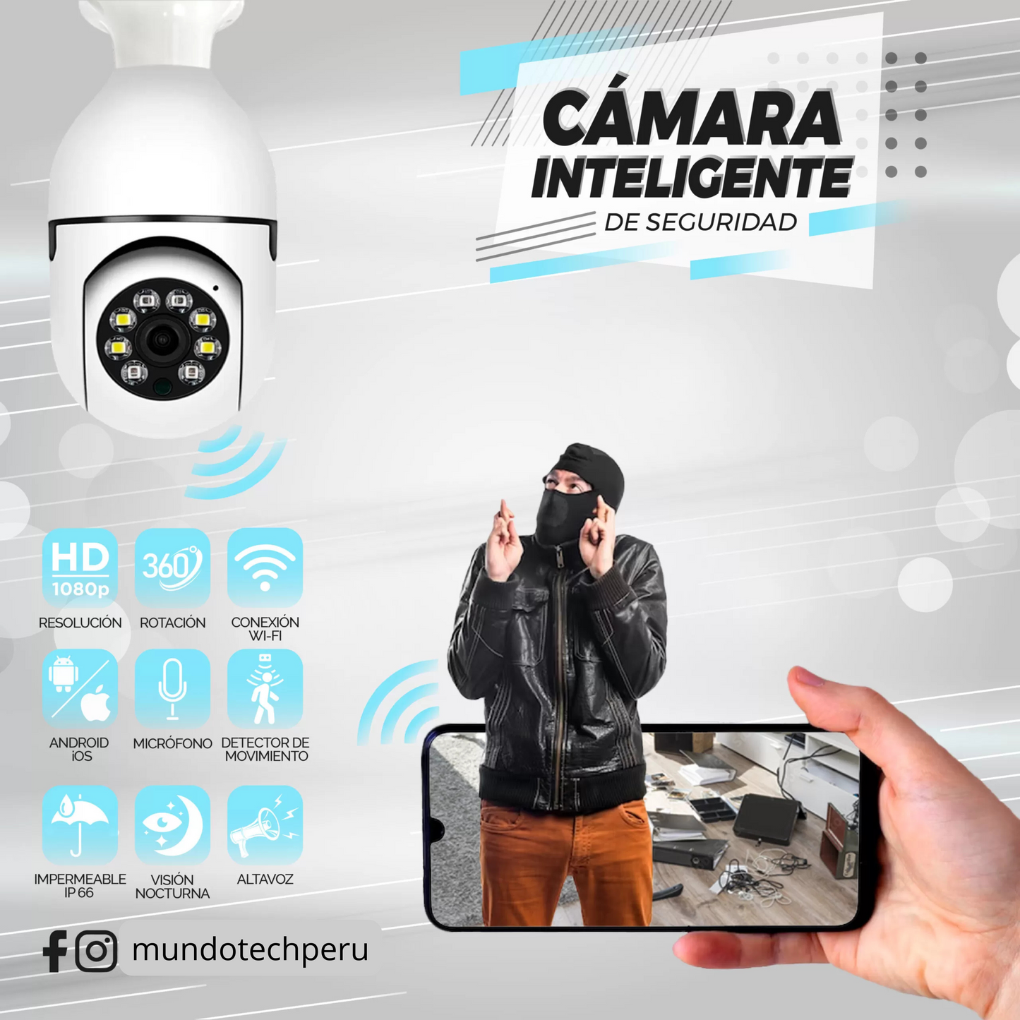 Foco Cámara 360°